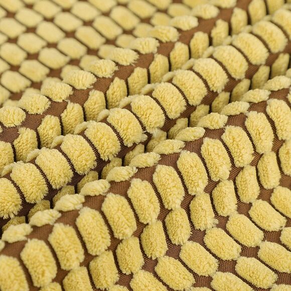 Soft Corduroy Throw Pillow Cover Sofa Cushion Cover 18" x 18" Yellow - Picture 6 of 6